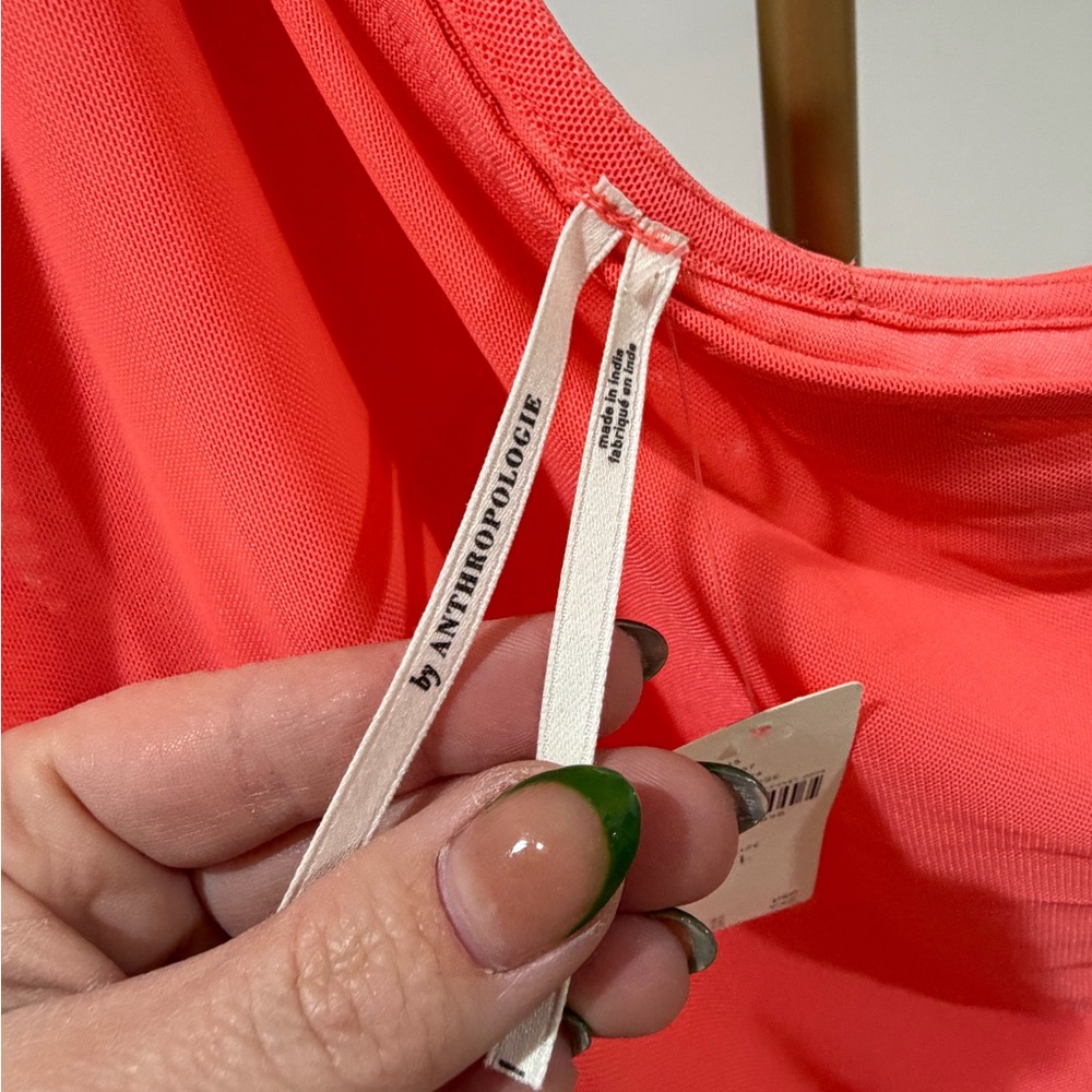 By Anthropologie One-Shoulder Mesh Mini Dress - Picture 6 of 9